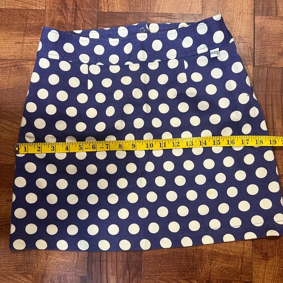 Women’s Guess skirt size 29 purple with white polka dots - Picture 2 of 6